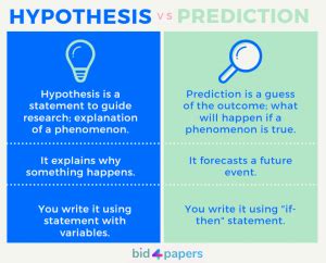 Crafting a clear and concise hypothesis