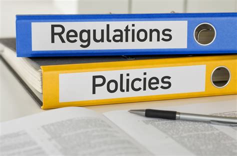 Regulatory measures and guidelines