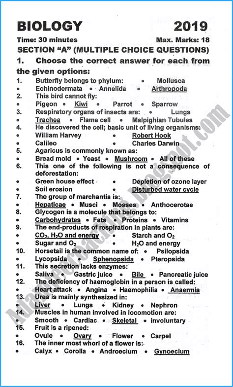 Tips for Effective Preparation with Biology Past Papers